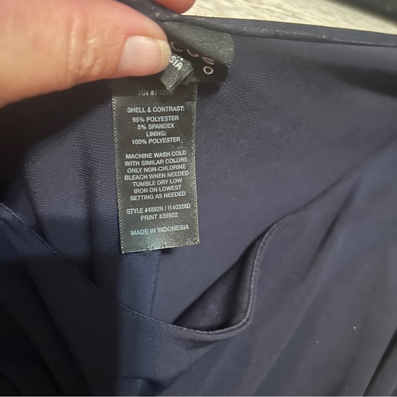 Enfocus Studio Blue and White Sleeveless Sundress - Picture 4 of 10